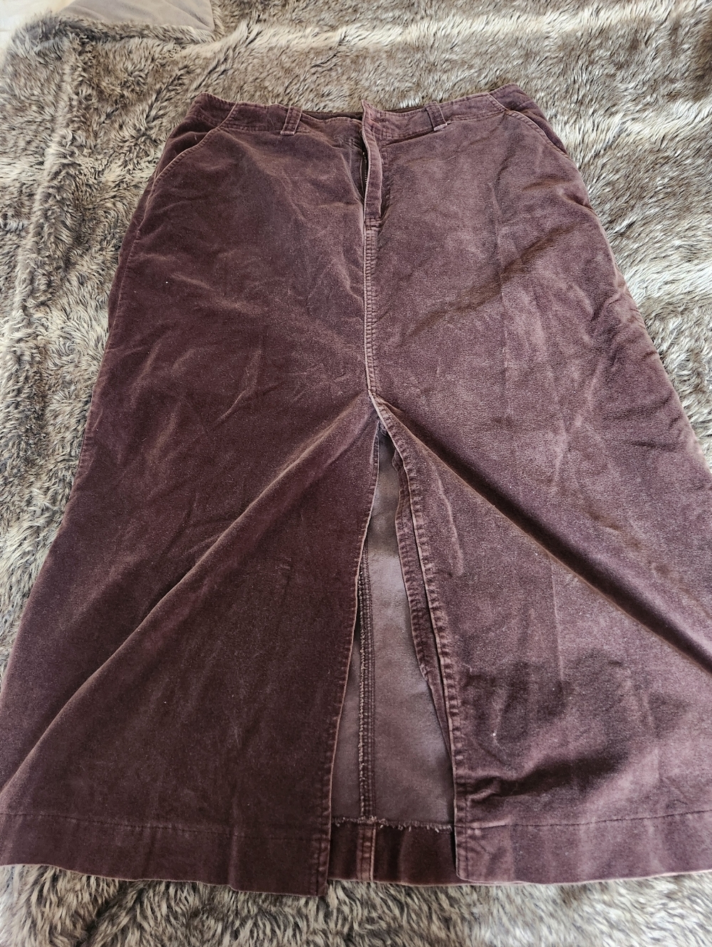 Women's Eddie Bauer Chocolate Brown Skirt- Size 14